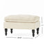 Lofton - Pillow Top Ottoman With Button Tufting - Cream