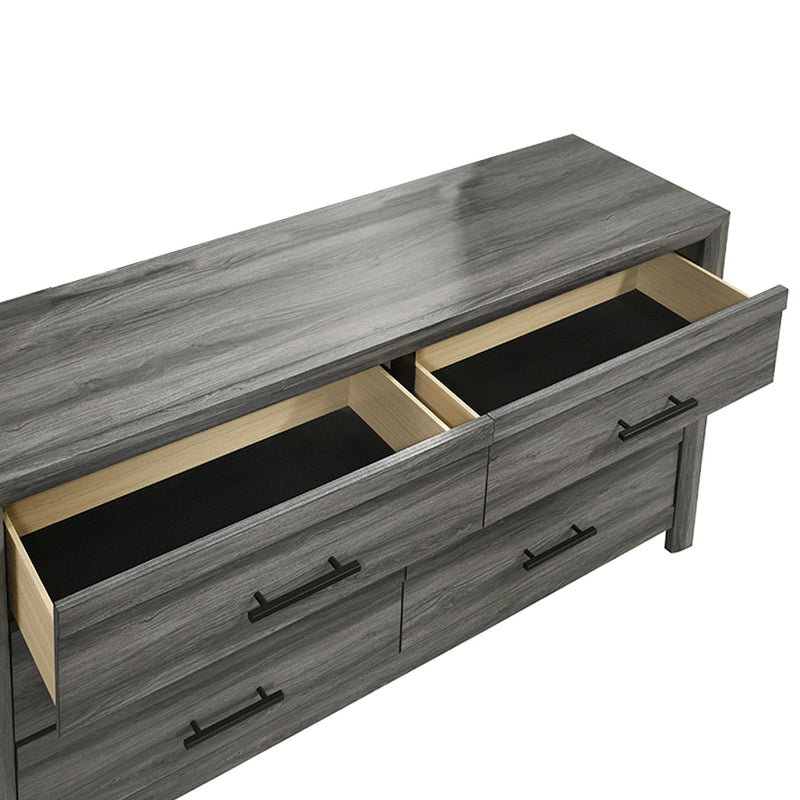 Denver - 6 Drawer Dresser - Gray