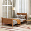 Platform Bed Frame Mattress Foundation Sleigh Bed With Headboard / Footboard / Wood Slat Suppor