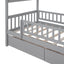 House Bed With 2 Drawers