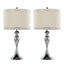Ashland - Contemporary Table Lamp With Trim (Set of 2) - Polished Chrome / Cream