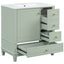 Freestanding Bathroom Vanity With Sink, Soft Close Door, 3 Drawers