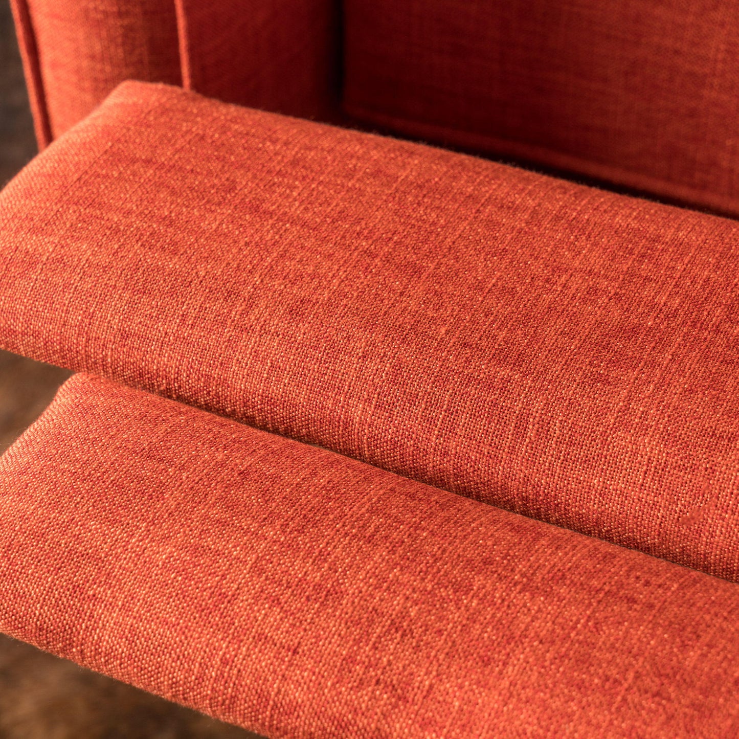 Mid-Century Modern Recliner With Button Tufted Waffle Stitch