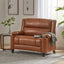 Tufted Design Wide Manual Recliner Chair