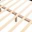 Upholstered Platform Bed Frame With Cookie Shaped Headboard