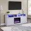 Terra - TV Stand Console With Fireplace - White Walnut