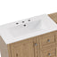 Double Sink Bathroom Vanity With Countertop, 2 Ceramic Sinks, 6 Drawers, Soft Close Design