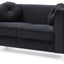 Glam Styled Micro Suede Loveseat