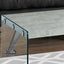 Coffee Table Rectangular For Living Room Clear Tempered Glass
