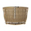 Outdoor / Indoor Wicker Hanging Chair With 8Ft Chain - Light Brown / Beige