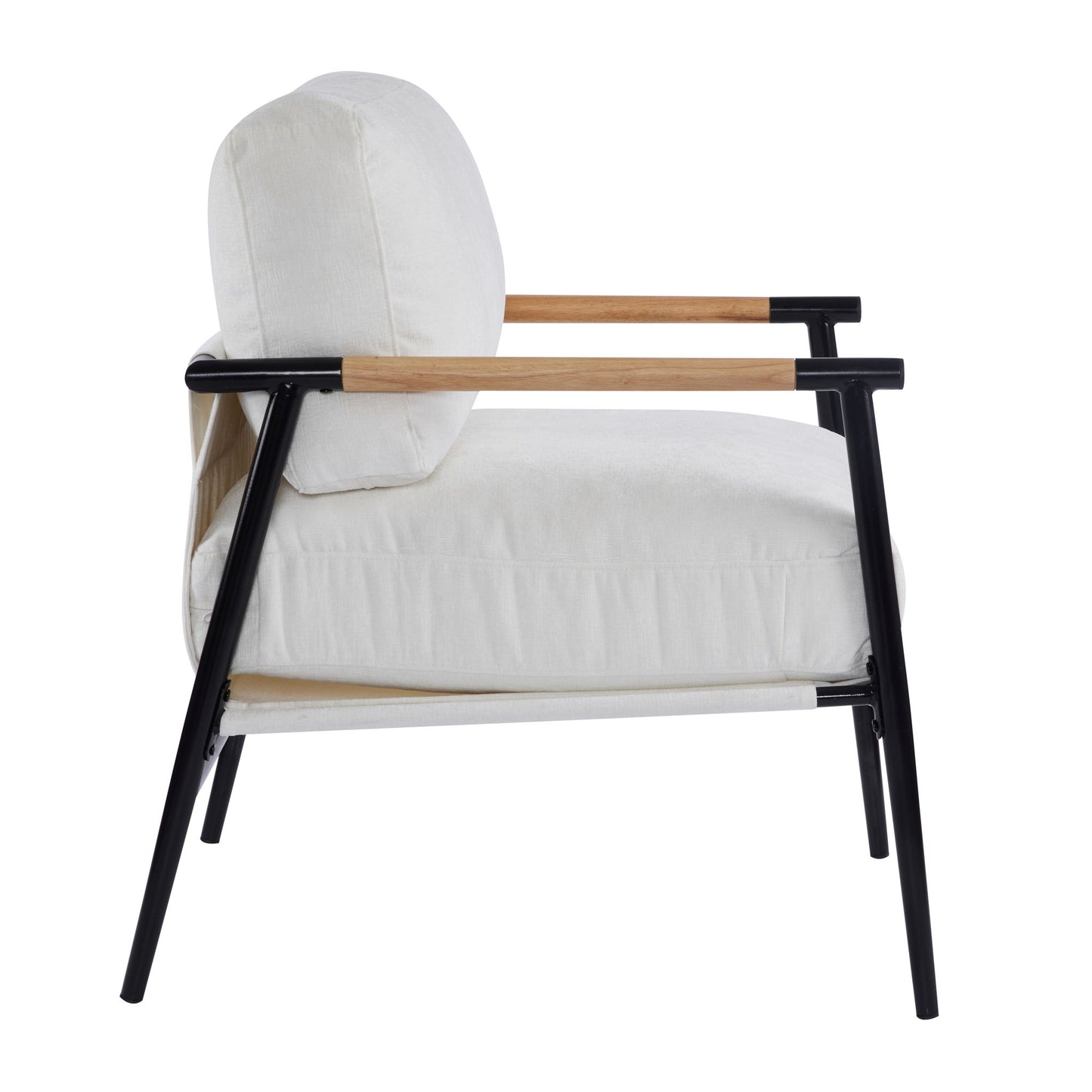 Modern Accent Chair With Cushions, Cozy Seating