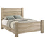 Sansome - Queen Panel Bed - Oak