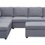 Marley - 7 Seat Reversible Modular Sectional Sofa With Ottoman