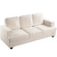 Modern Sofa, Comfortable 3 Seater Couch With Deep Seating, Loose Back Cushions, Wide Arms