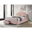 Robinette - Full Bed Upholstered Storage - Pink