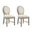 Upholstered Dining Chairs (Set of 2) - Brown