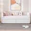 Upholstered Daybed With Ergonomic Design Backrest