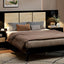 Bed Frame With 2 Nightstands Elegant Design With Lamps