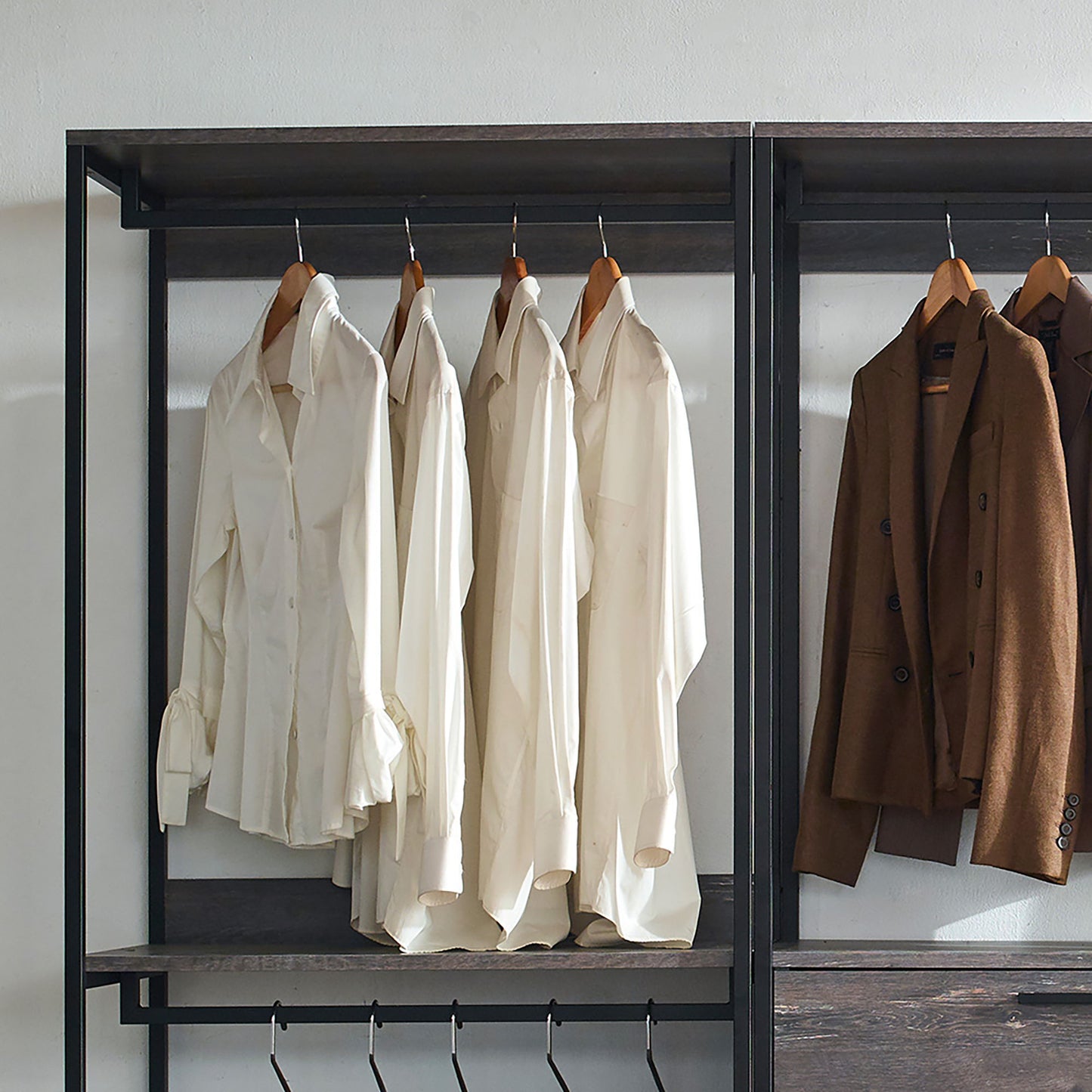 Monica - Walk-In Closet System - Rustic