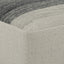 Sabella - Square Woven Outdoor / Indoor Pouf - Gray / White