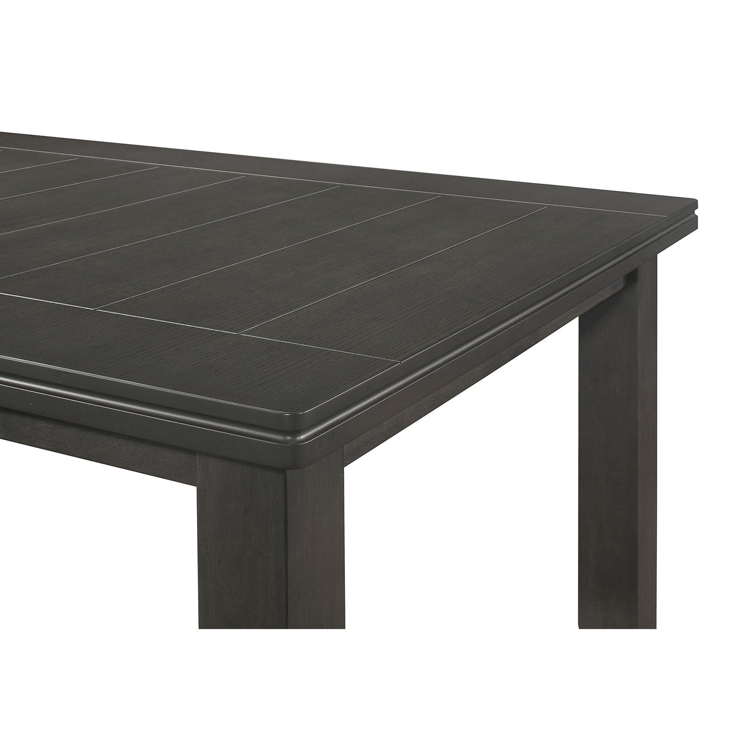 Dexter - Rectangular Plank Top Dining Table - Dark Gray