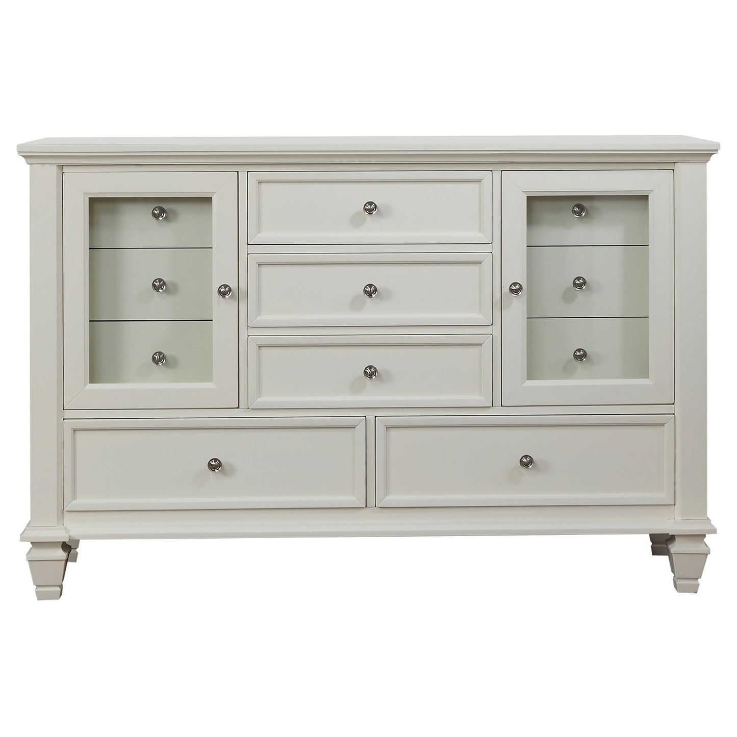 Rocco - 4 Piece Queen Bedroom Set - Cream White