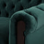 Chesterfield Loveseat Sofa, 2 Person Rolled Arm Upholstered Couch