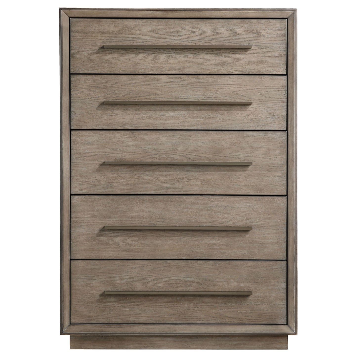 Prescott - 5 Drawer Bedroom Chest With Mitered Trim - Taupe