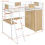 Loft Bed With L Shape Desk And Wardrobe