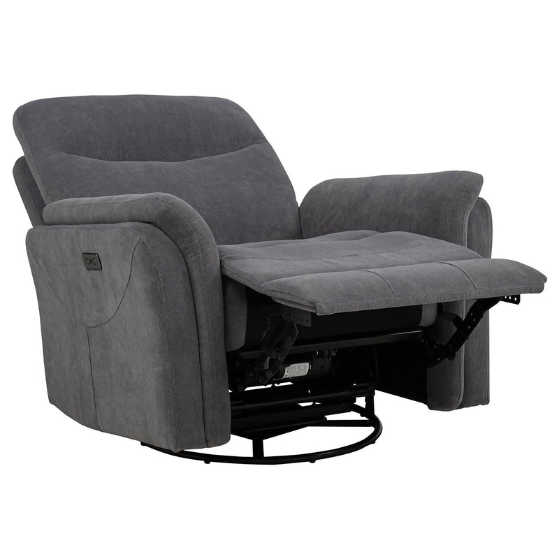 Beacon - Power Swivel Recliner With USB Charging And Adjustable Recline