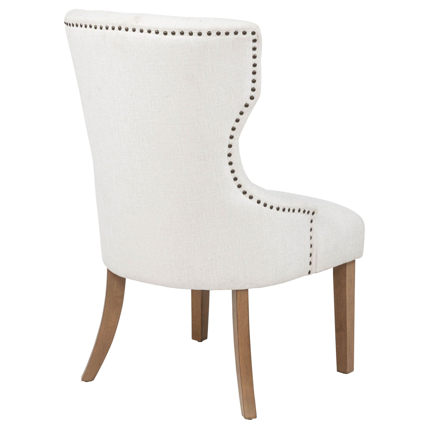 Tufted Dining Chair With Button Tufting And Nailhead Trim