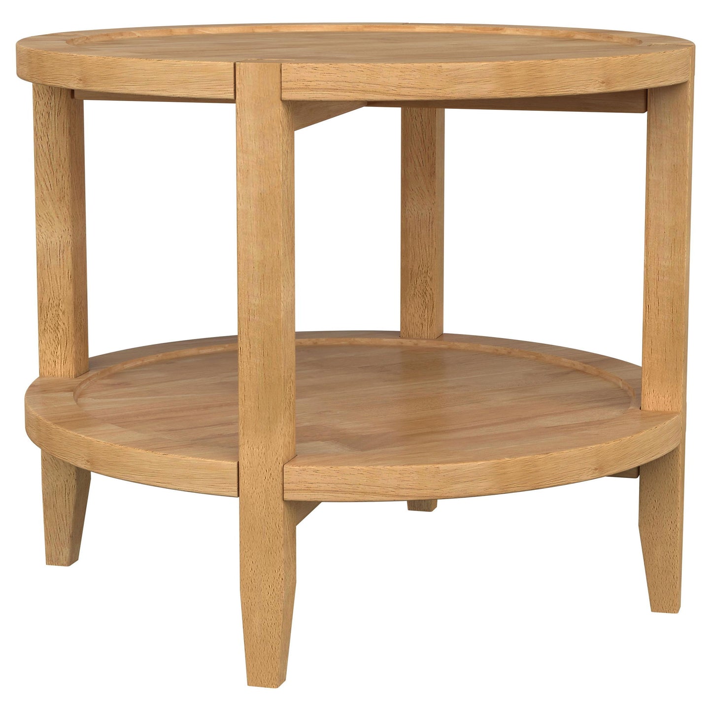 Isbell - Round Table With Storage Shelf