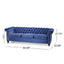 Chesterfield Style 3 Seater Sofa With Deep Button Tufting