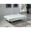 Kimpton - Upholstered Tufted Convertible Sofa Bed With Adjustable Arms Legs - White