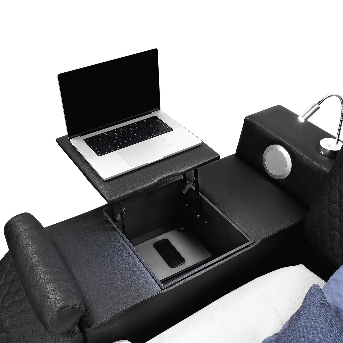 Zoya - Smart Multifunctional Bed, Built In Bluetooth Speakers, USB Charging