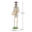 Halloween Skeleton Guitar Yard Decoration For Outdoor Porch - Ivory White