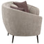 Aura - Upholstered Curved Sofa And Tapered Legs - Beige