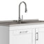 Shaker - Modern Wide Laundry Cabinet With Faucet And Sink - White
