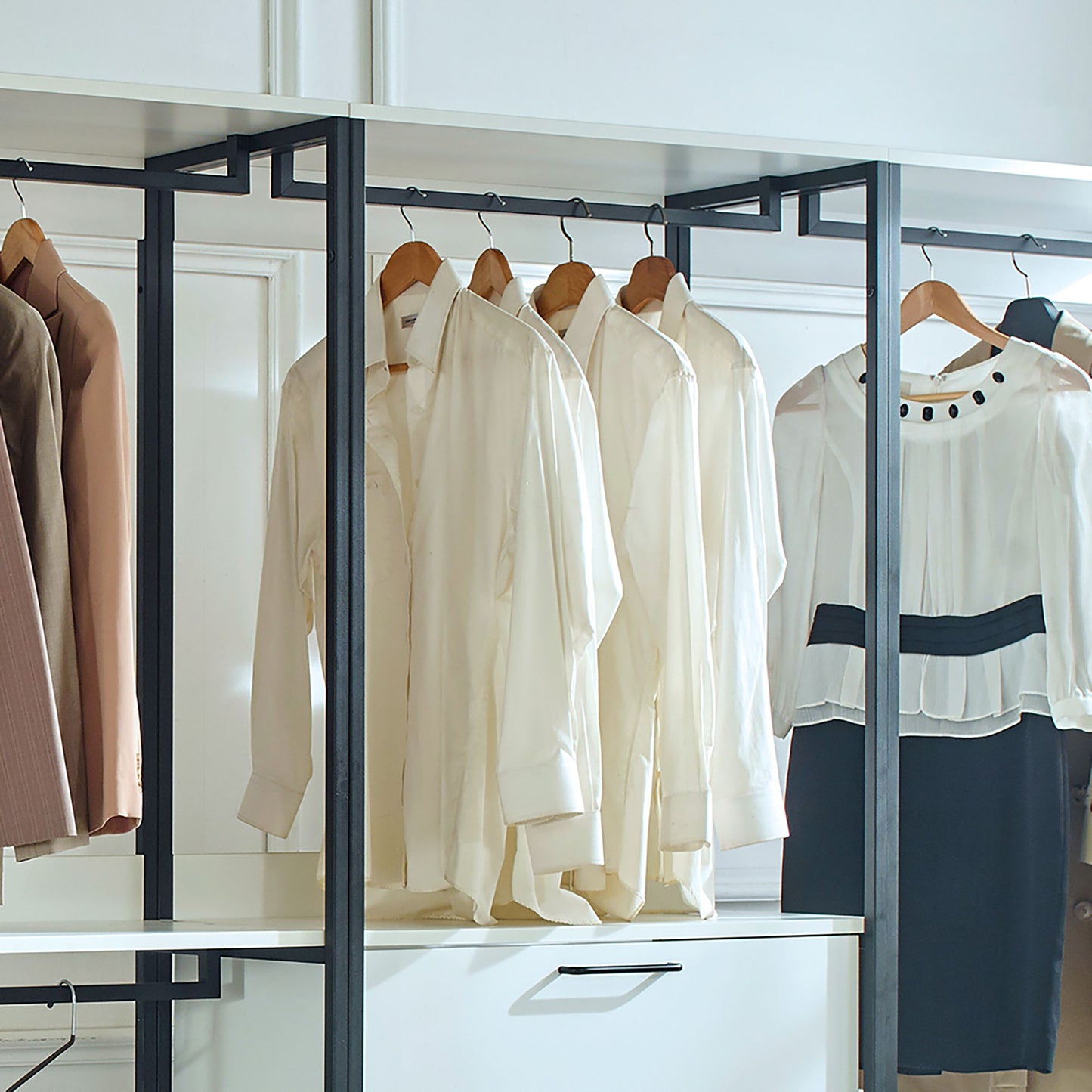 Fiona - Freestanding, Walk-In Closet System - White
