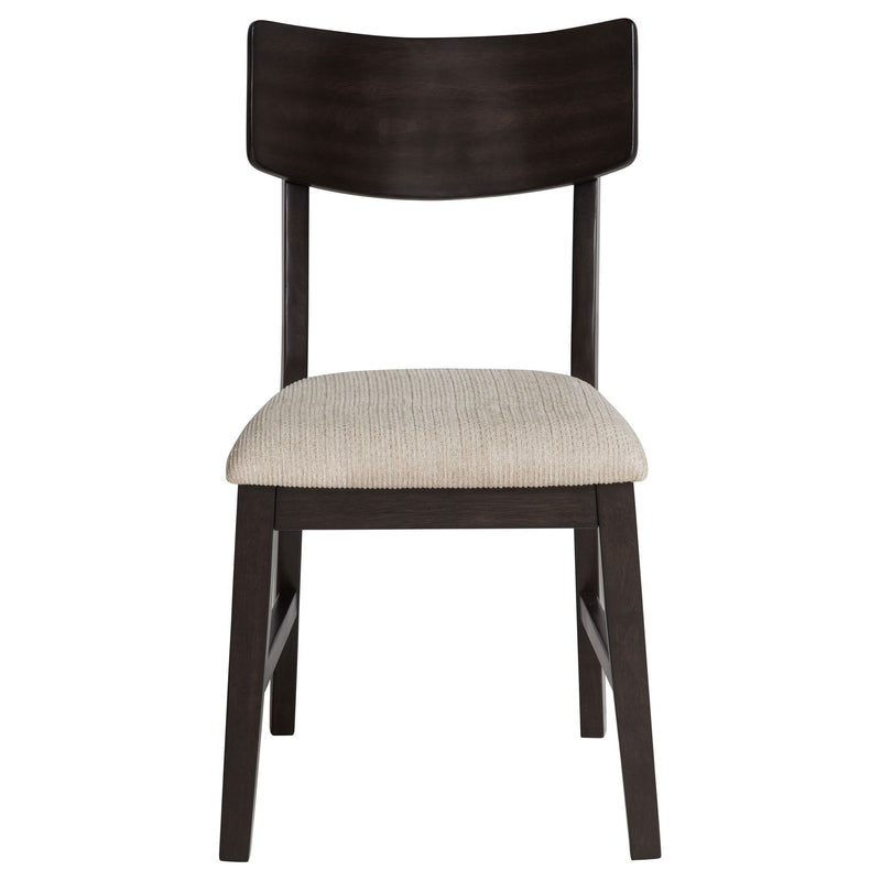 Jackie - 5 Piece Dining Set With Drop Leaf Table And Side Chairs - Dark Coffee