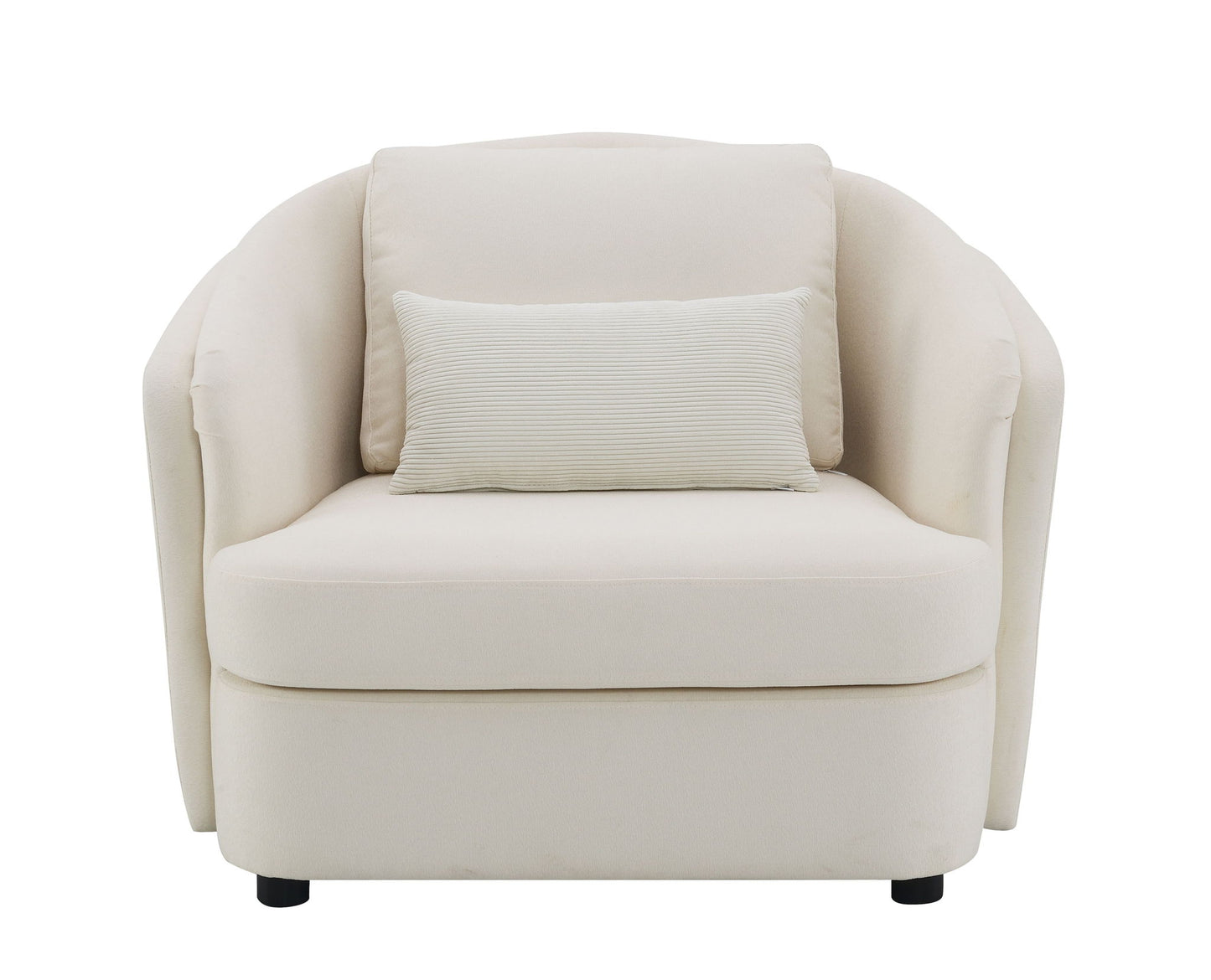 Mariko - 3 Piece Living Room Set Sofa Loveseat Chair - Beige
