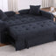 Cody II - 69.5"W Woven Fabric Convertible Sleeper Loveseat with Cup Holder