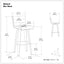 Roland - Upholstered Swivel Counter Height Stool