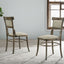 Bistro - Wide Dining Chair With Cushion (Set of 2) - Vintage Walnut