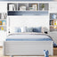 Bed With All In One Cabinet, Shelf And Sockets, Trundle