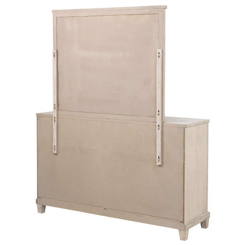 Wedner - 6 Drawer Dresser With Mirror - Oak