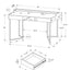 Computer Desk For Home Office, Ample Storage, Contemporary & Modern