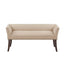 Elegant Design Bench Upholstery, Solid Wood Frame
