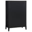 California King 5 Piece Bedroom Set With Fluted Detailing - Black