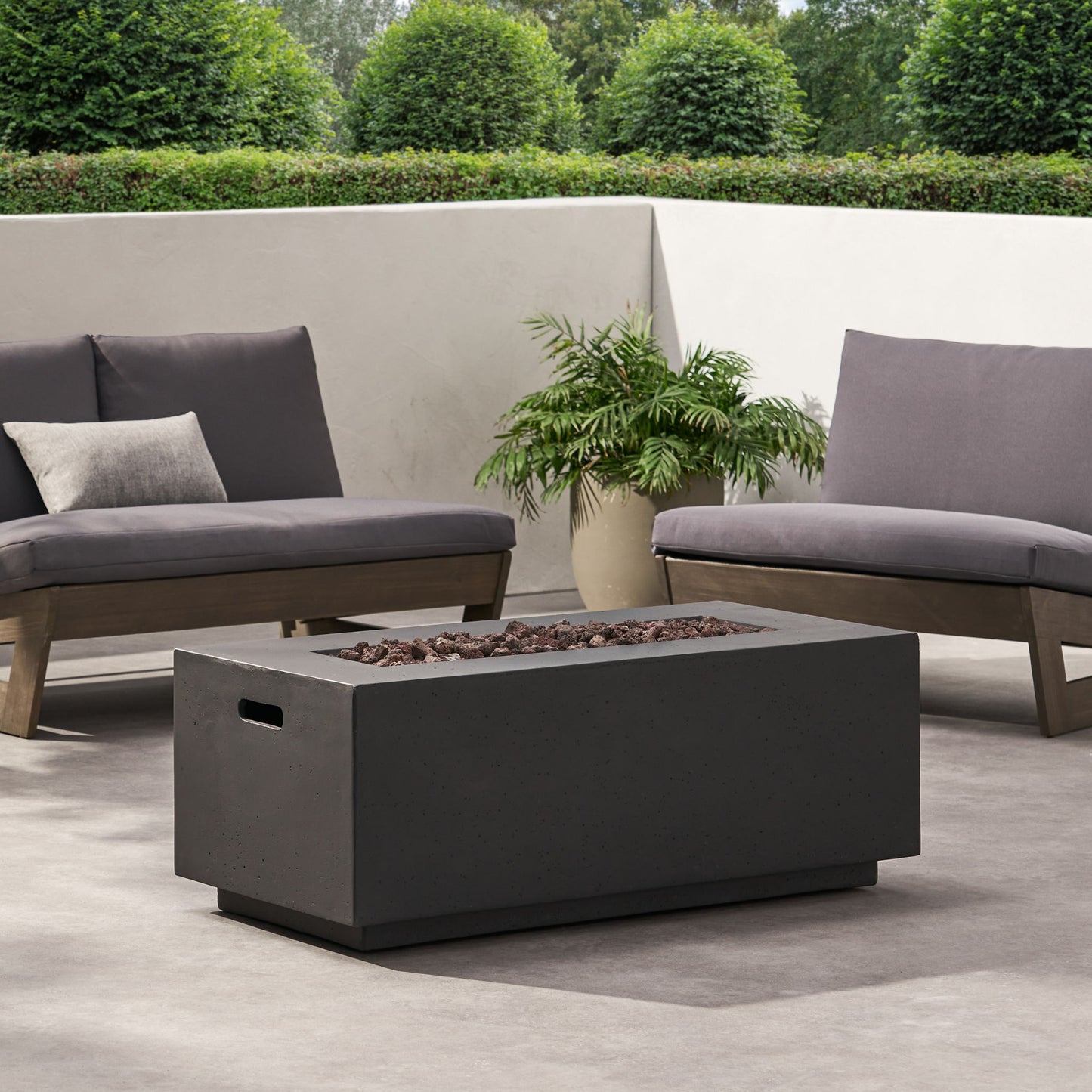 Contemporary Outdoor 40, 000 Btu Propane Fire Pit